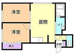 メゾン72 2LDKの間取図画像