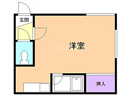 コーポ希望ケ丘 ワンルームの間取図画像