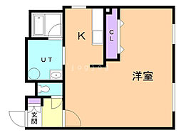 サンシルクパーク 1LDKの間取図画像