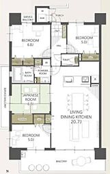 ディーレスティア米泉 4LDKの間取図画像