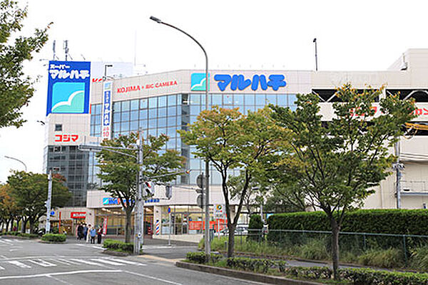 画像14:スーパー「スーパーマルハチ名谷駅前店まで800ｍ」神戸発・阪神エリアで人気の地域密着型スーパーマッケット。家電量販店も併設されています。