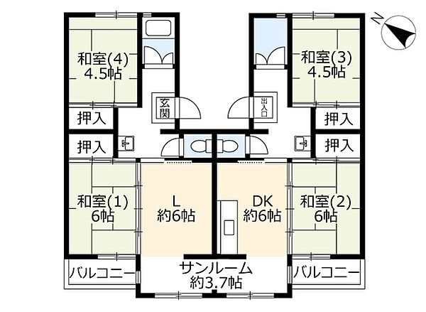 同じ建物の物件間取り写真 - ID:228048231143