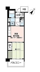 UR都市機構フレール長田 1Kの間取図画像