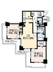 間取図画像 2LDK