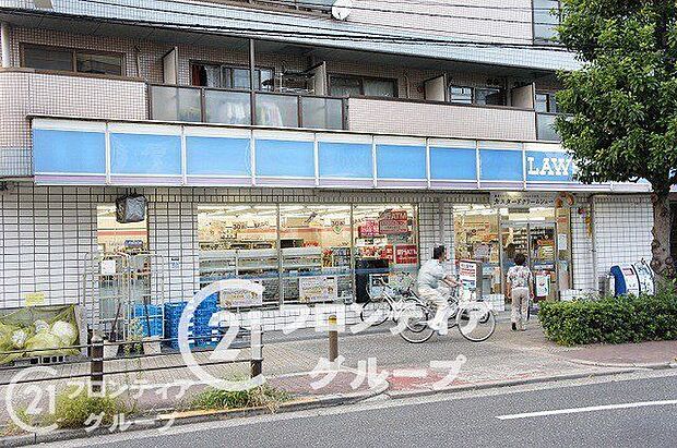 徒歩6分。ローソン上新庄3丁目店 450m