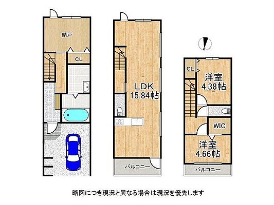 間取り 門真市柳町　新築一戸建て