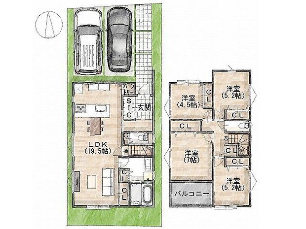 ＼間取り／一級建築士×女性コーディネーター監修『ママに嬉しい家事ラク動線』設計