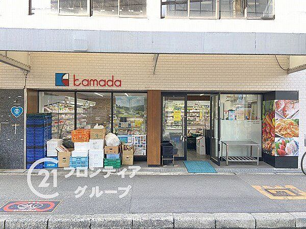 スーパーかまだ西淡路店 徒歩6分。 445m