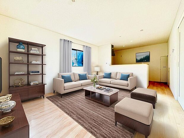 【配置してある家具や小物はCGによるイメージです。】【Livingroom】リビングルーム