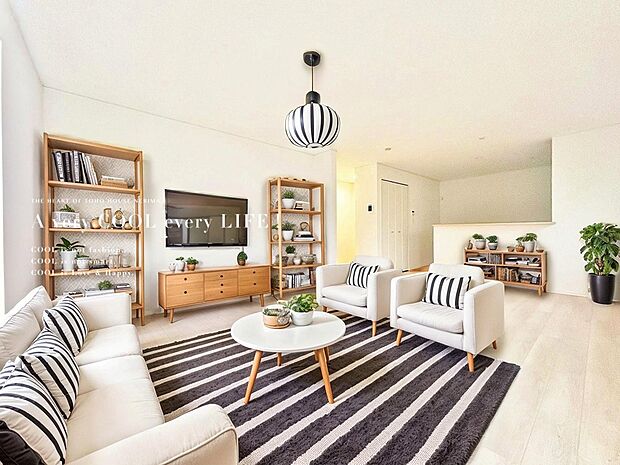 【配置してある家具や小物はCGによるイメージです。】【Livingroom】リビングルーム