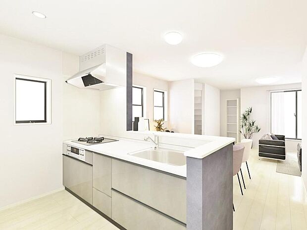 【完成予想図　内観】