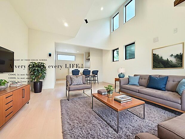 【配置してある家具や小物はCGによるイメージです。】【Livingroom】リビング