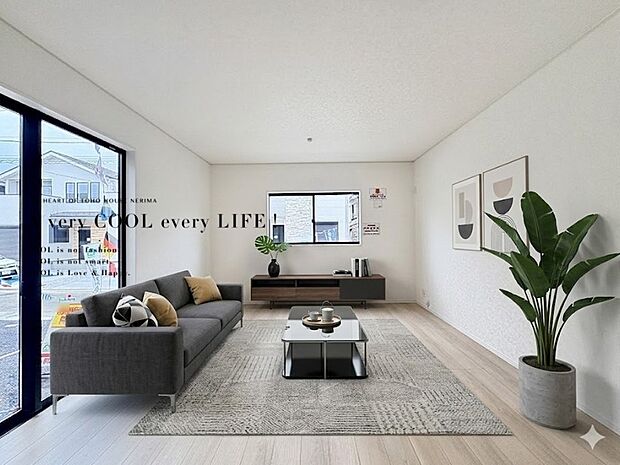 【配置してある家具や小物はCGによるイメージです。】【Livingroom】リビング