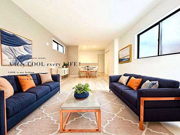 【配置してある家具や小物はCGによるイメージです】【Livingroom】リビング