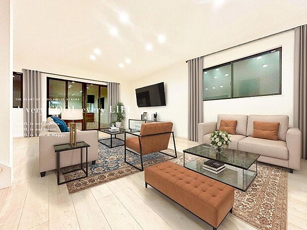 【配置してある家具や小物はCGによるイメージです】【Livingroom】リビング