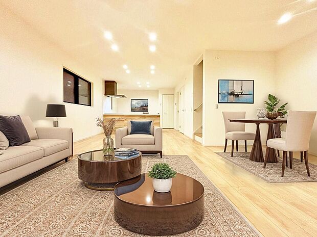 【配置してある家具や小物はCGによるイメージです】【Livingroom】リビング