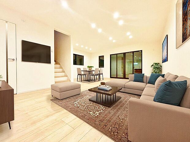 【配置してある家具や小物はCGによるイメージです】【Livingroom】リビング