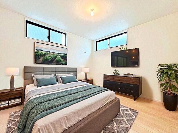 【配置してある家具や小物はCGによるイメージです。】【Bedroom】居室