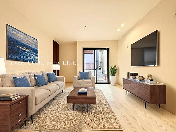 【配置してある家具や小物はCGによるイメージです。】【Livingroom】リビングルーム