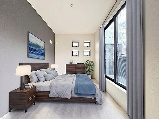 【配置してある家具や小物はCGによるイメージです。】【Bedroom】居室