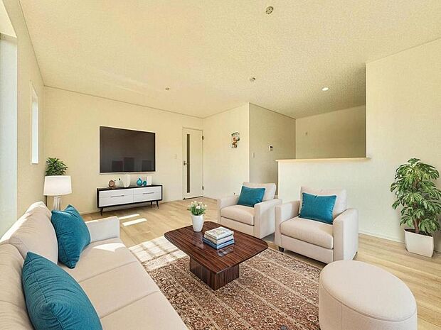 【配置してある家具や小物はCGによるイメージです。】【Livingroom】リビング