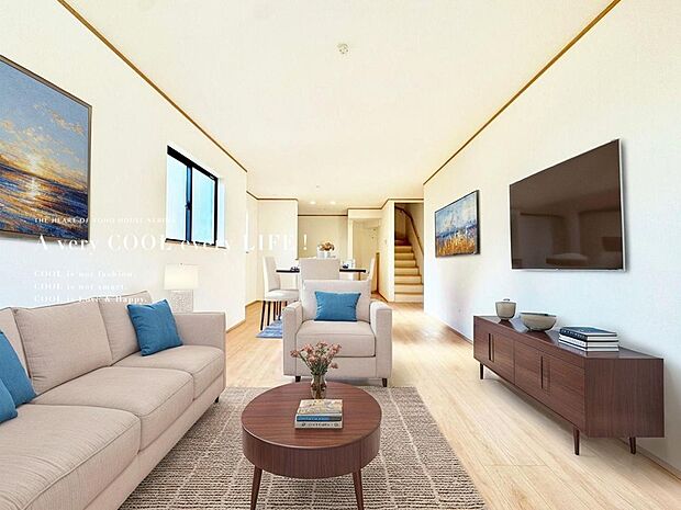 【配置してある家具や小物はCGによるイメージです。】【Livingroom】リビングルーム