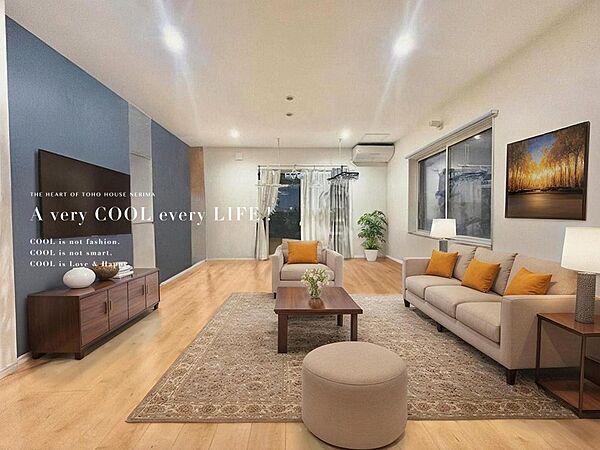 【配置してある家具や小物はCGによるイメージです。】【Livingroom】リビングルーム