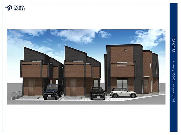 【完成予想図　外観】