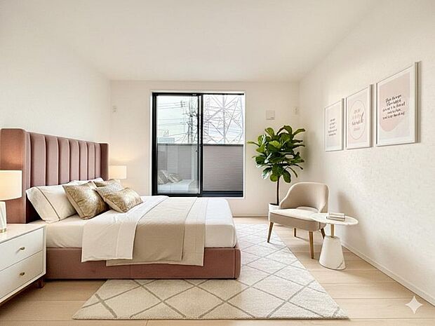 【配置してある家具や小物はCGによるイメージです】 【Bedroom】居室
