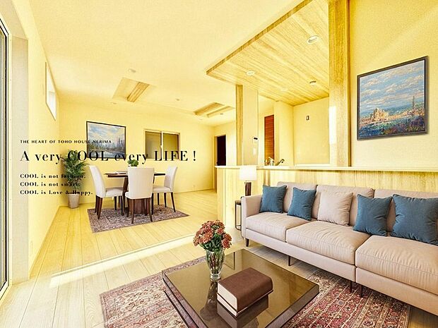 【配置してある家具や小物はCGによるイメージです。】【Livingroom】リビング