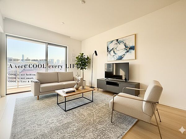 【配置してある家具や小物はCGによるイメージです。】【Livingroom】リビングルーム