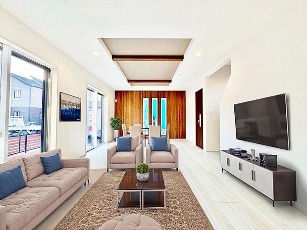 【配置してある家具や小物はCGによるイメージです。】【Livingroom】リビングルーム