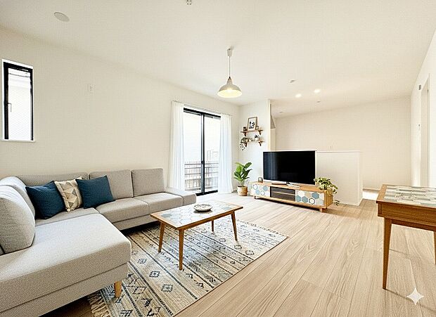 【配置してある家具や小物はCGによるイメージです。】【Livingroom】リビング