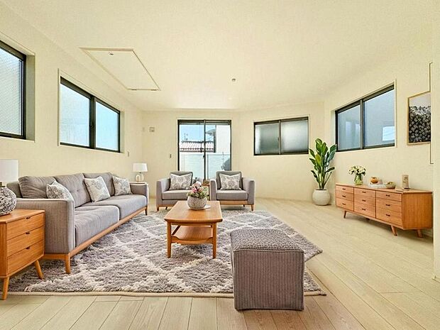 【配置してある家具や小物はCGによるイメージです。】【Livingroom】リビングルーム