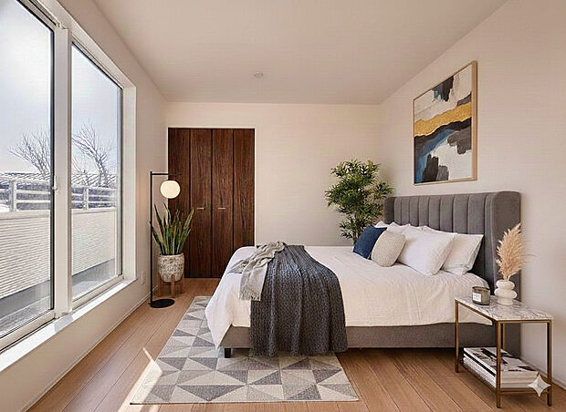 【配置してある家具や小物はCGによるイメージです。】【Bedroom】居室