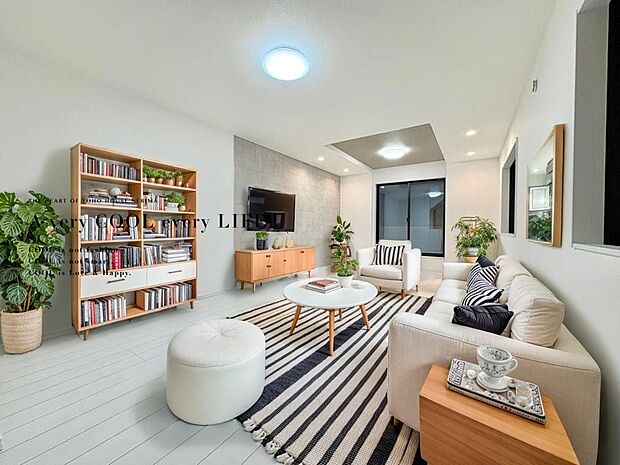 【配置してある家具や小物はCGによるイメージです。】【Livingroom】リビングルーム