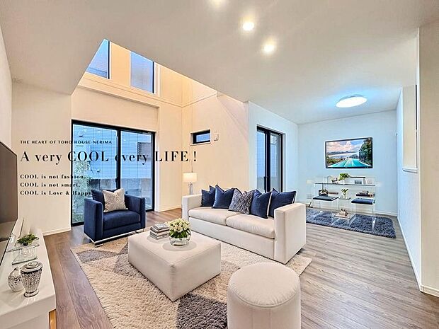 【配置してある家具や小物はCGによるイメージです。】【Livingroom】リビング