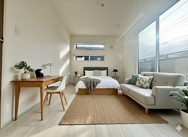 【配置してある家具や小物はCGによるイメージです。】【Bedroom】居室