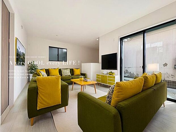 【配置してある家具や小物はCGによるイメージです。】【Livingroom】リビングルーム