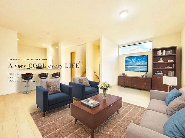 【配置してある家具や小物はCGによるイメージです】 【Livingroom】リビング