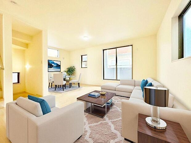 【配置してある家具や小物はCGによるイメージです】【Livingroom】リビング