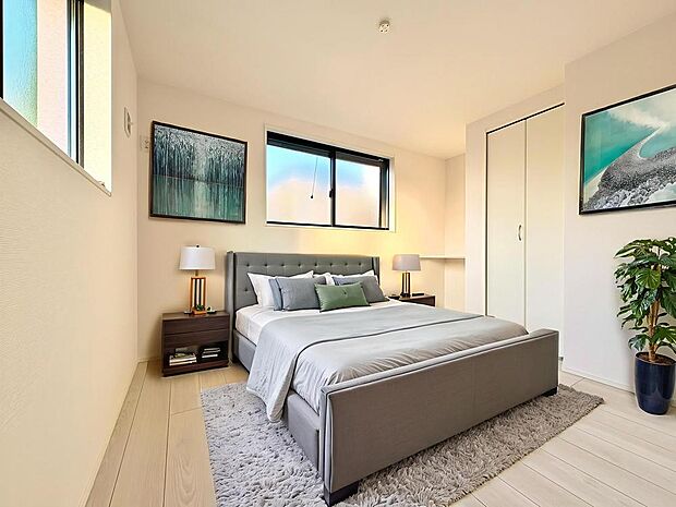 【配置してある家具や小物はCGによるイメージです。】【Bedroom】居室