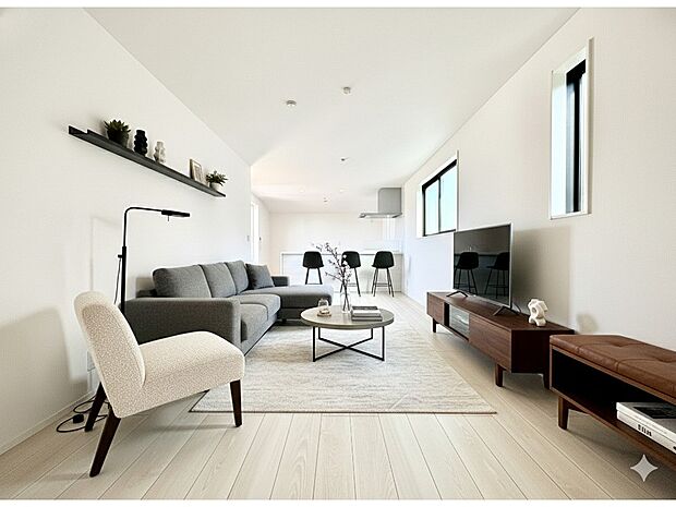 【配置してある家具や小物はCGによるイメージです。】【Livingroom】リビング