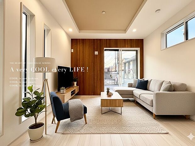 【配置してある家具や小物はCGによるイメージです。】【Livingroom】リビングルーム