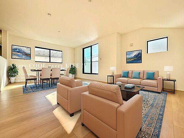 【配置してある家具や小物はCGによるイメージです。】【Livingroom】リビングルーム