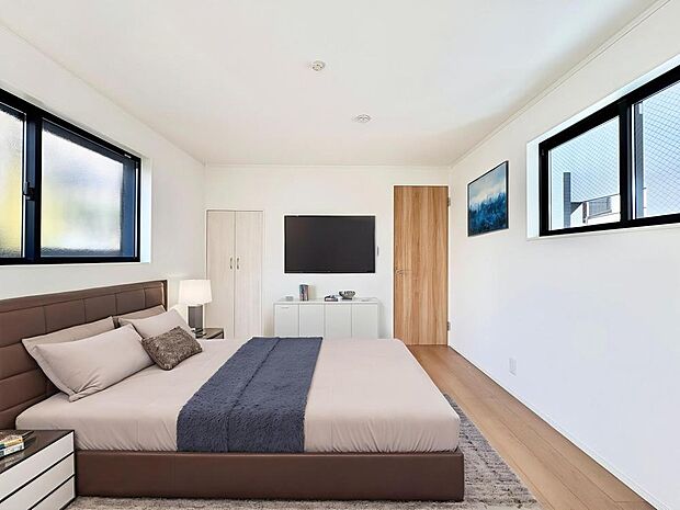 【配置してある家具や小物はCGによるイメージです。】【Bedroom】居室