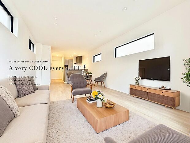 【配置してある家具や小物はCGによるイメージです。】【Livingroom】リビングルーム