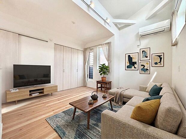 【配置してある家具や小物はCGによるイメージです。】【Livingroom】リビングルーム