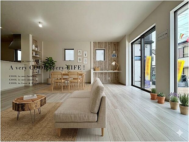 【配置してある家具や小物はCGによるイメージです。】【Livingroom】リビング