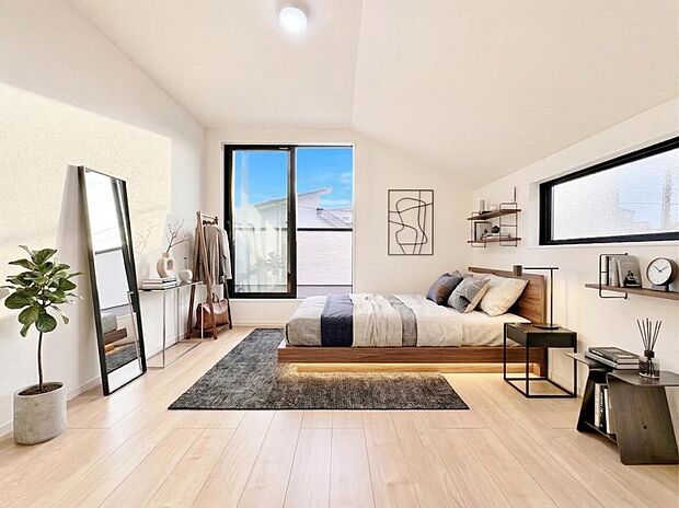 【配置してある家具や小物はCGによるイメージです。】【Bedroom】居室